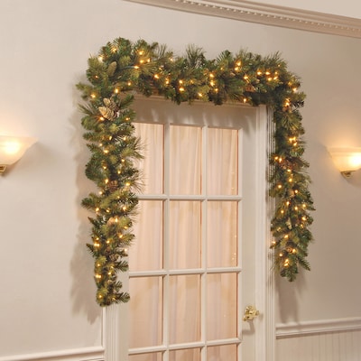 National Tree Company 9 Carolina Pine Garland with LED Lights (CAP3-306-9A-B1)