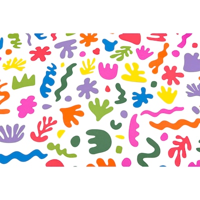 Roylco Matisse Collage Shapes, Multicolored,  148 Sheets/Pack (R-15652)