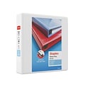 Staples Heavy Duty 2 3-Ring View Binder, D-Ring, White (ST56264-CC)