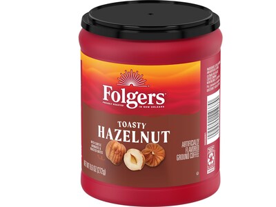 Folgers Toasty Hazelnut Ground Coffee, 9.6 oz. (2550011037)