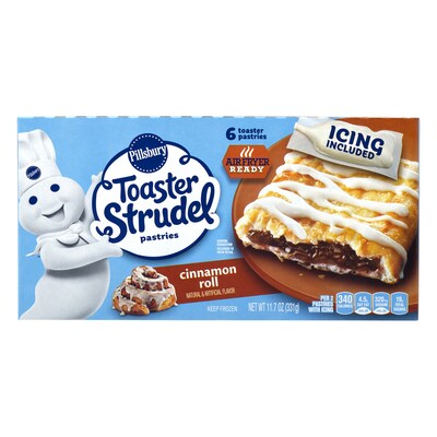 Pillsbury Toaster Strudel, Cinnamon Roll, 11.7 oz, 36/Pack (600-04144)