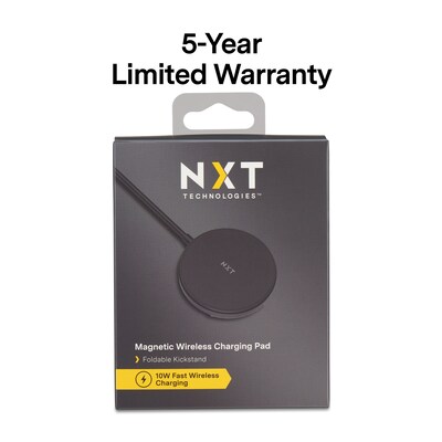 NXT Technologies™ Wireless Magnetic Charger Bundle for Most Smartphones, Black (NX60457)