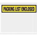 Self-Adhesive 4-1/2 x 5-1/2 Packing List Envelopes; Yellow Panel Face