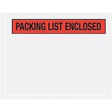 Self-Adhesive Pkng List Envlps; RD Panel Face