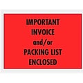 Self-Adhesive Important Invoice or Packing List Enclosed Envelopes, 1000/BX