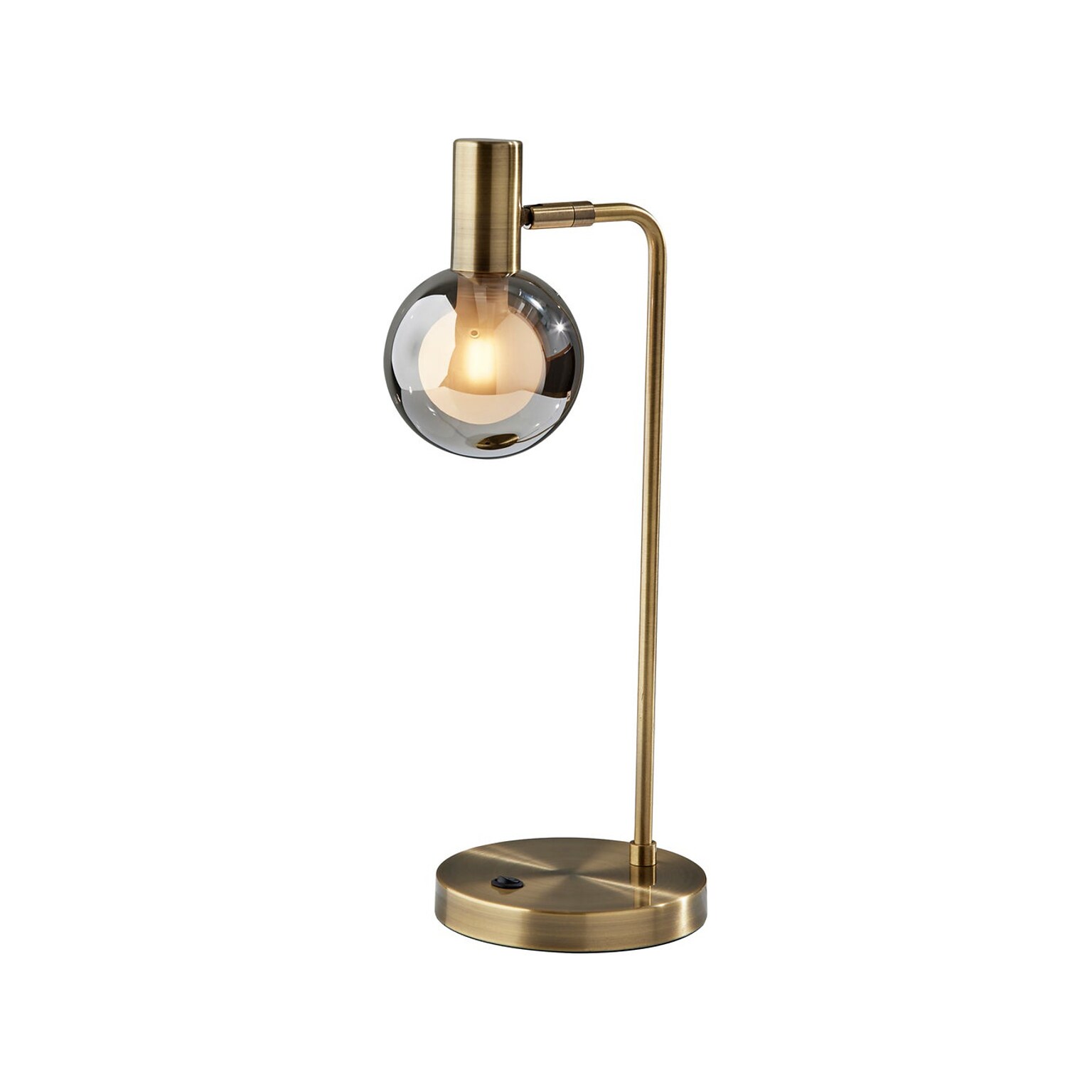 Adesso Starling LED Desk Lamp, 17.5, Antique Brass (3933-21)