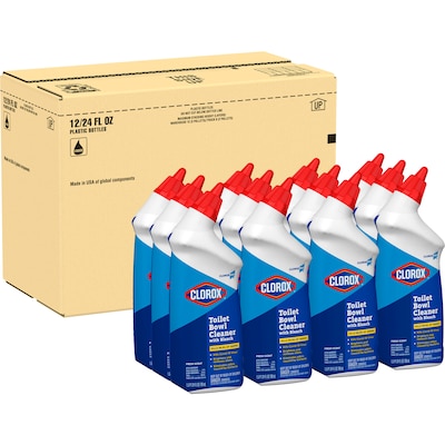 CloroxPro Toilet Bowl Cleaner with Bleach, Fresh Scent, 24 fl. oz., 12/Carton (00031)