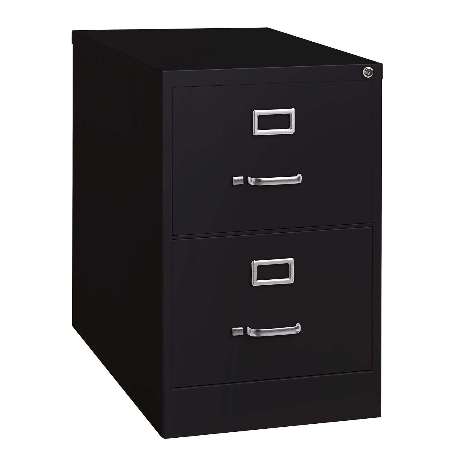 Hirsh Commercial 2-Drawer Vertical File Cabinet, Legal Size, Lockable, 28.375H x 18W x 26.5D, Black (14103)