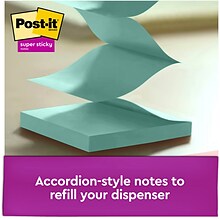 Post-it® Super Sticky Pop-Up Notes Dispenser for 3 x 3 Notes, Black, 12 Pads (DS330-SSVA)