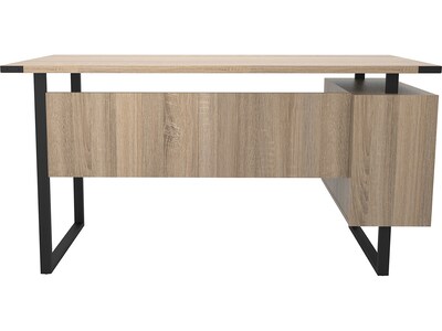 Safco Mirella SOHO 62"W Desk with Built-In Pedestal, Sand Dune (5513SDD)