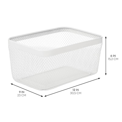 iDesign Steel Organizer, Matte White (25958)
