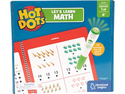 Educational Insights Hot Dots Lets Learn Math Workbook Set (2448)