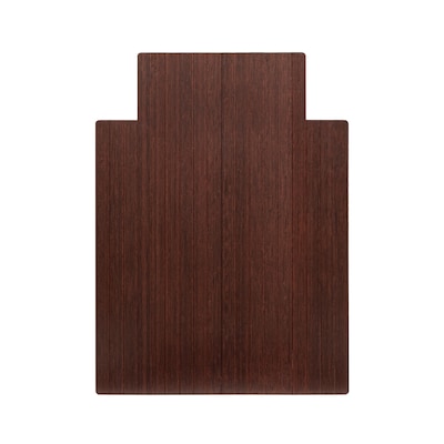 Anji Mountain Standard Bamboo Carpet & Hard Floor Chair Mat with Lip, 36 x 48, Dark Cherry (AMB24004)