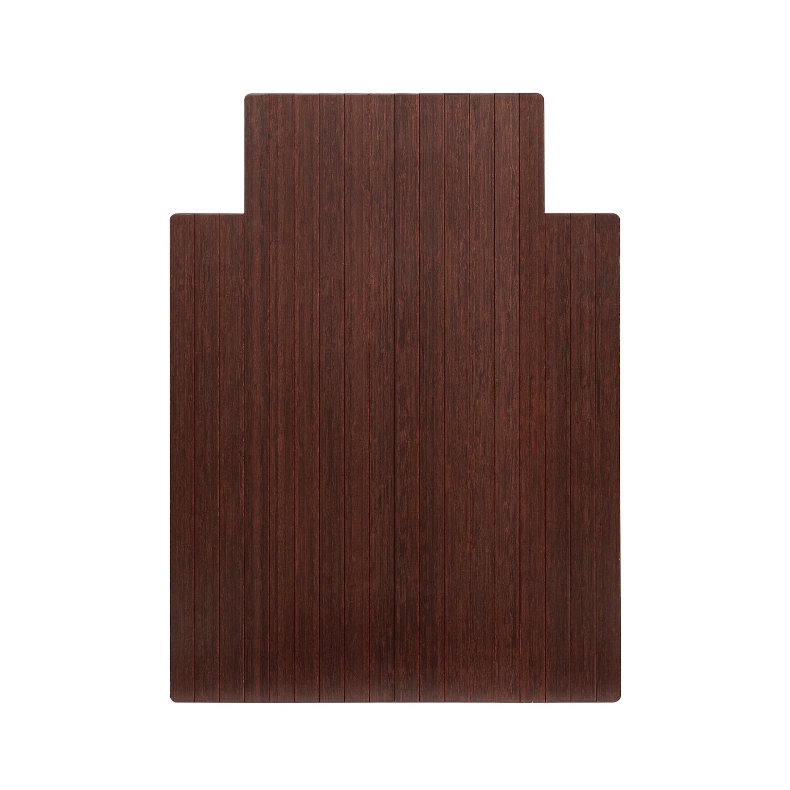 Anji Mountain Standard Bamboo Carpet & Hard Floor Chair Mat with Lip, 36 x 48, Dark Cherry (AMB24004)