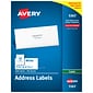 Avery Address Labels for Copiers 1-3/8" x 2-13/16", White, 24 Labels/Sheet, 100 Sheets/Box (5363)