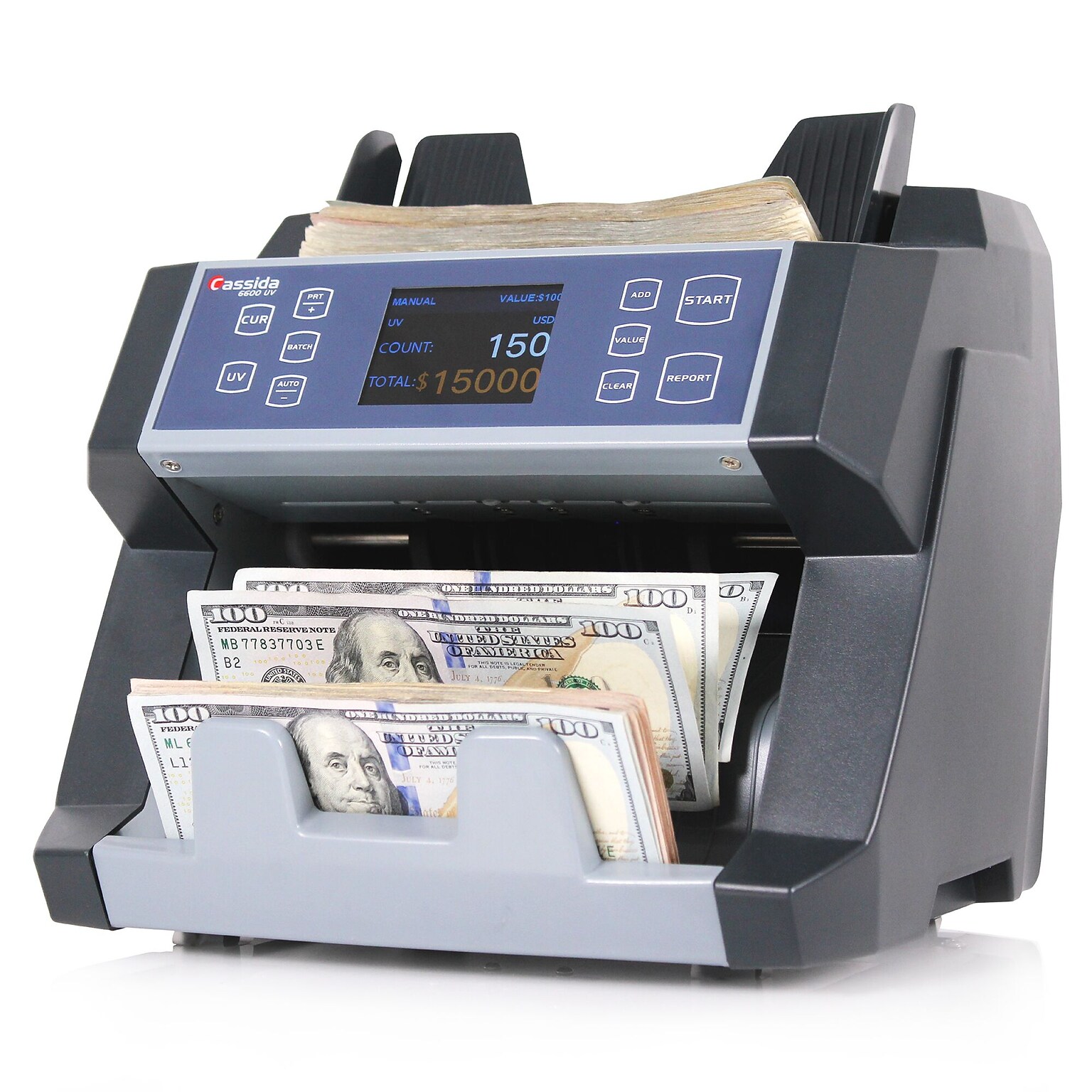 Cassida 6600UV Bill Counter, Gray