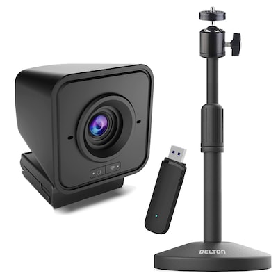 Delton C50/T3011080p Webcam and Camera/Webcam Stand Bundle, Black (DWC50BD1)