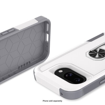 SaharaCase Raider Series Phone Case for Google Pixel 9a, Shock Absorbing, Fossil White (CP00794)