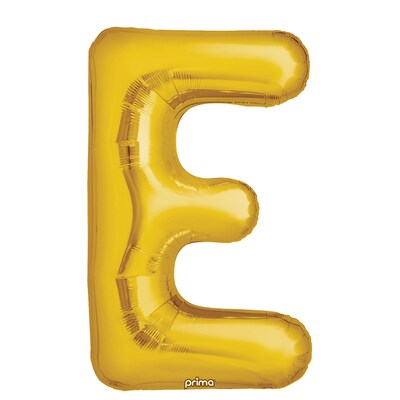 Party City (Air-Filled) 16 E Foil Balloon, Gold, 2/Pack (AM60050218-19)