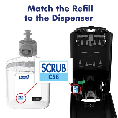 PURELL Healthcare Antibacterial Liquid Hand Soap Refill for CS8 Dispenser, 1200 ml, 2/Carton (7869-02)