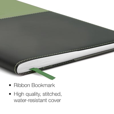 2027 Excello Brands 8 x 10 Weekly & Monthly Standard Planner, Paperboard Cover, Green/Black (PKT-CY27-810-GN)