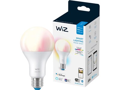 WiZ 100W Equivalent A21 LED Smart Bulb, White  (603514)