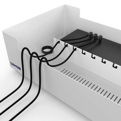 Luxor 12-Port USB-C Charging Station, White Powder Coated Steel (LOTT12USBC)