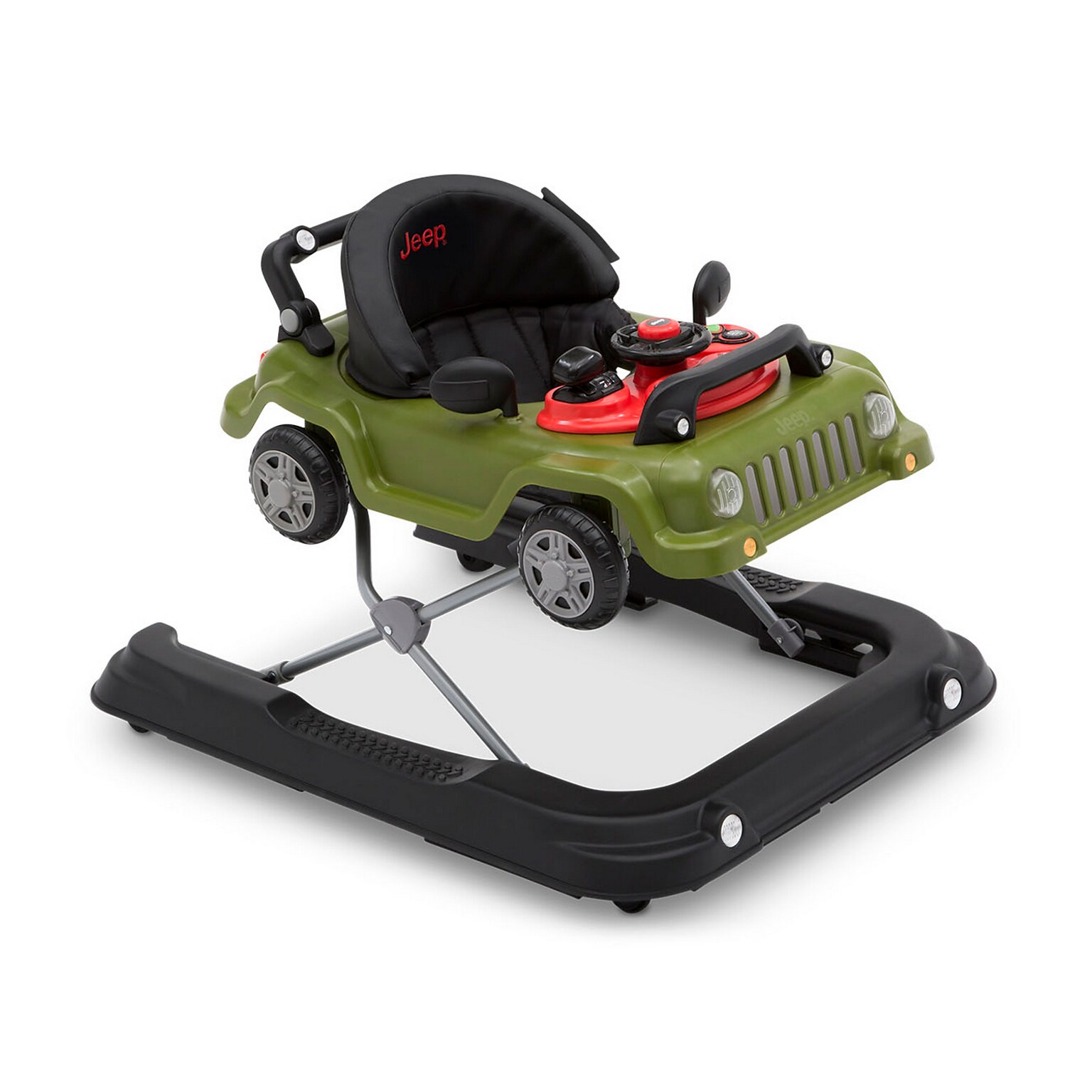 Delta Children Jeep Classic Wrangler 3-in-1 Grow With Me Walker, Anniversary Green (22508-348)