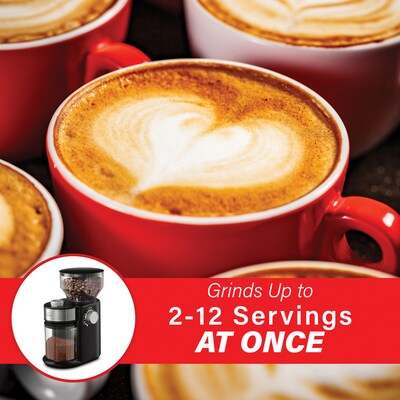 Brentwood Automatic Burr Coffee Bean Grinder Mill, Black (CG-2021BK)