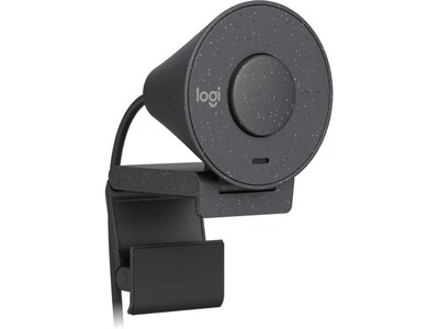 Logitech Brio 300 HD 1080p Webcam, 2 Megapixels, Graphite (960-001497)