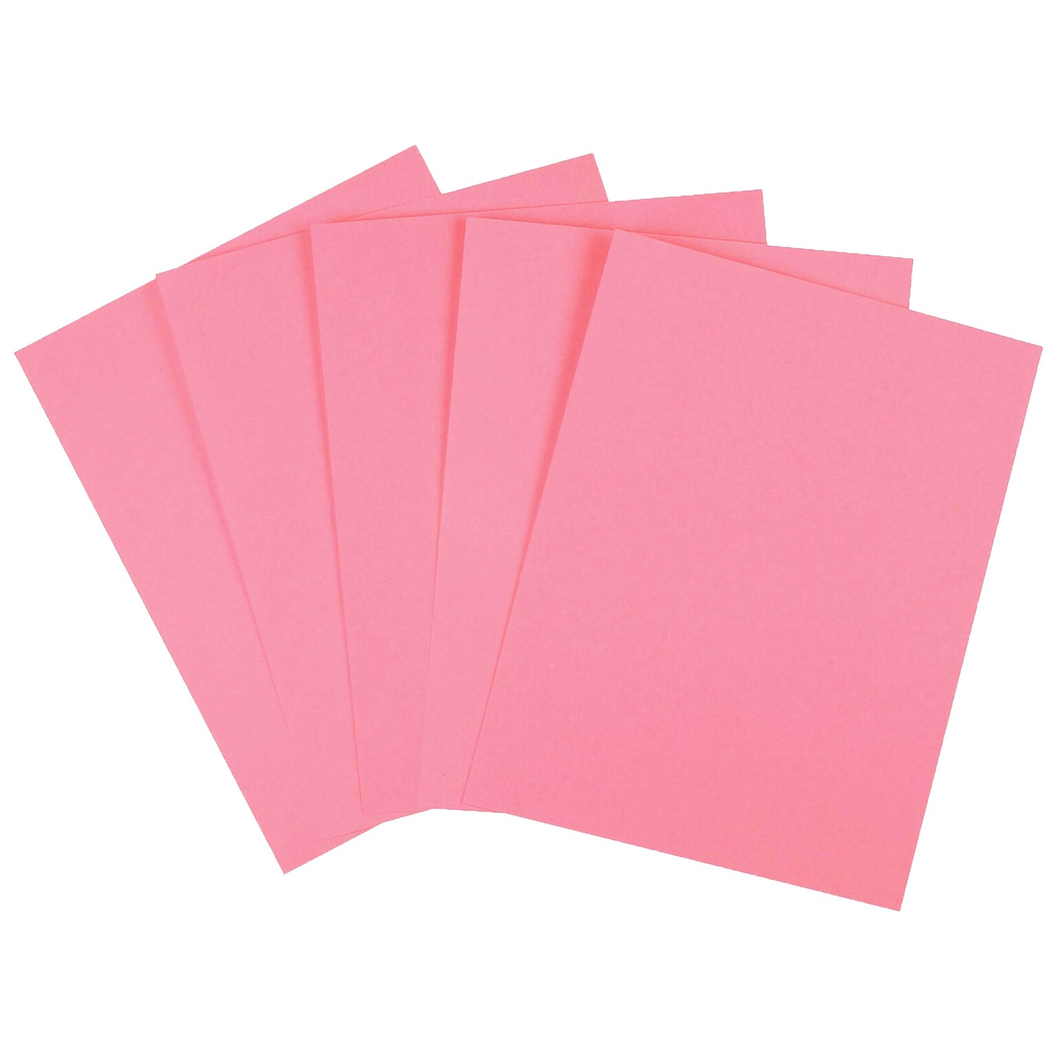 Staples Brights Multipurpose Colored Paper, 20 lbs., 8.5 x 11, Pink, 500/Ream (25207)