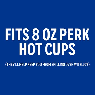 Perk™ Plastic Hot Cup Lid, 8 Oz., White, 500/Carton (PK45593CT)