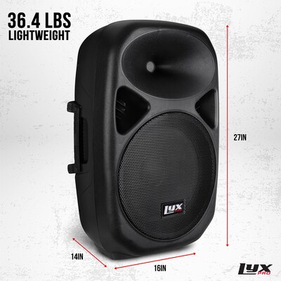 LyxPro 15 Inch Passive DJ PA Speaker System (LYXSPA15PAS)