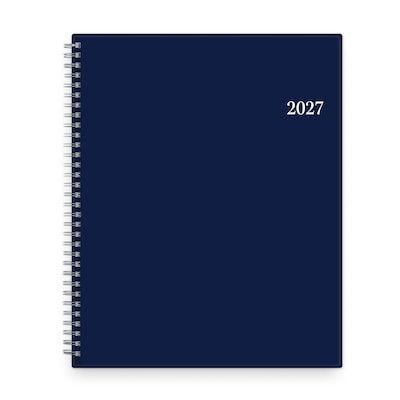 2027 Blue Sky 8.5 x 11 Weekly & Monthly Planner, Deep Blue (160986)