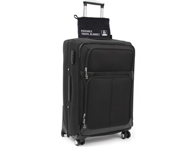 G Force Fabric Travel Blanket, 50" x 47", Gray (27119)