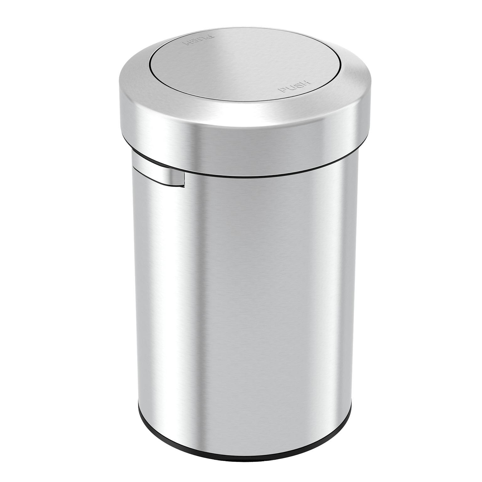 iTouchless 17 Gallon (64 Liter) Titan Swing Top Trash Can, Silver