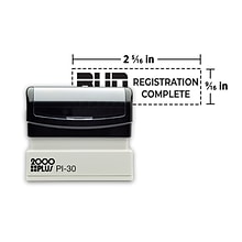 Custom 2000 Plus® PI 30 Pre-inked Stamp, 9/16 x 2-5/16