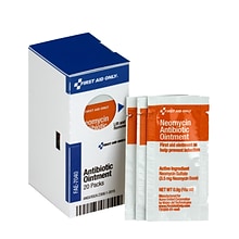 SmartCompliance Antibiotic Ointment -  First Aid Only Refill, Neomycin Sulfate, 20 Packets/Box (FAE-