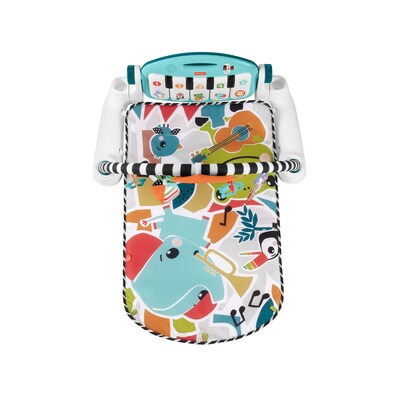 Fisher-Price Glow and Grow Kick & Play Piano Gym, Blue (HRB13)