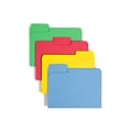 Smead SuperTab File Folder, Oversized 1/3-Cut Tab, Letter Size, Assorted Colors, 100/Box (11987)