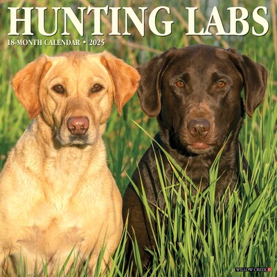 2025 Willow Creek Hunting Labs 12 x 12 Monthly Wall Calendar (43455)