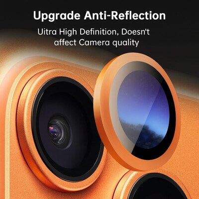 SaharaCase ZeroDamage Anti-Glare Glass Camera Lens Protector for iPhone 17 Pro/iPhone 17 Pro Max, 2/Pack (ZD00194)