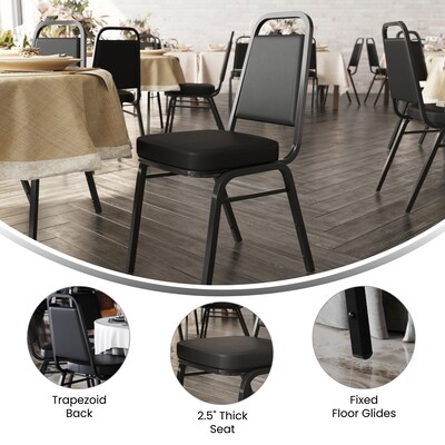 Flash Furniture HERCULES Series Vinyl Banquet Chair, Black (FD-BHF-1-GG)