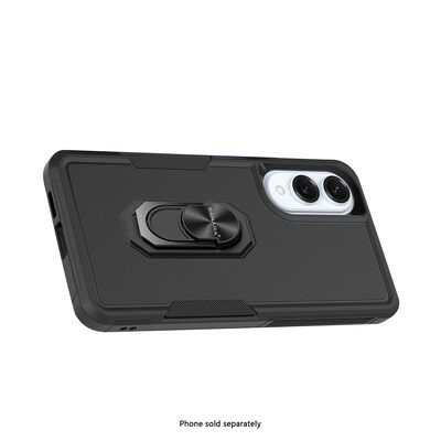 SaharaCase Raider Series Kickstand Phone Case for Samsung Galaxy S25 Edge, Shock Absorbing, Scorpion Black (CP00835)