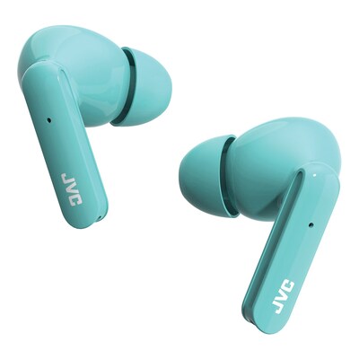 JVC Ultra-Compact True Wireless Earbuds with Charging Case, Bluetooth, Green (HAD5TG)
