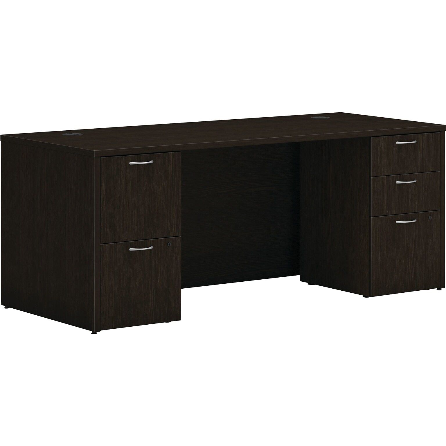 HON Mod 72W Double-Pedestal Desk, Java Oak (HLPLDS72PSJA1)