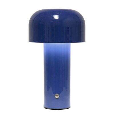 Simple Designs Mushroom Magic LED Table Lamp, Blue (LD1070-BLU)
