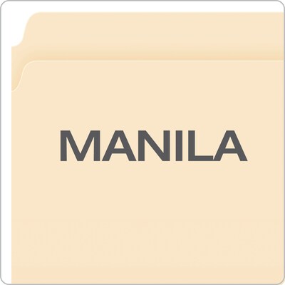 Pendaflex Recycled Heavy Duty File Folder, Straight Cut, Letter Size, Manila, 100/Box (R752)