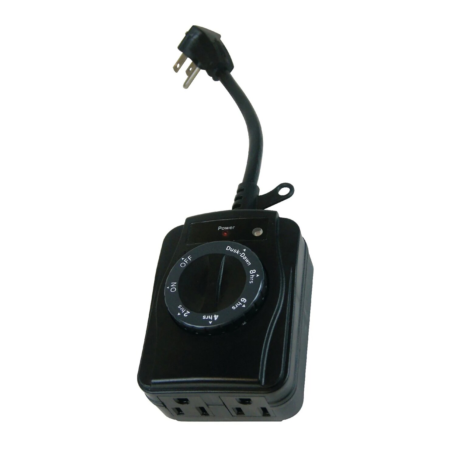 PRIME 2-Outlet Outdoor-Rated Countdown Timer, 0.5, Black (TNOCD002)