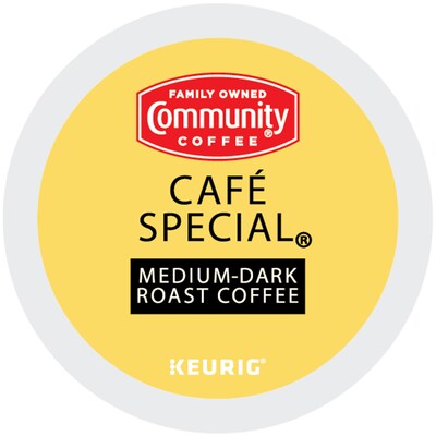 Community Coffee Cafe Special Coffee Keurig® K-Cup® Pods, Medium Dark Roast, 24/Box (5000374325)